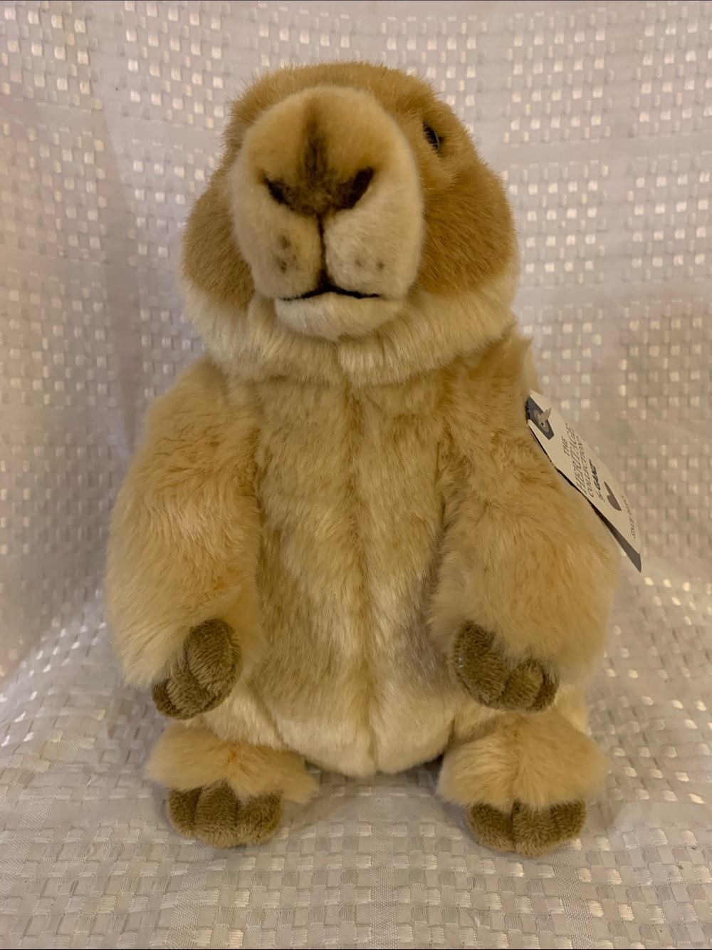 GANZ Heritage Collection plush tan & cream prairie dog, 10.5 inches tall. NWT.